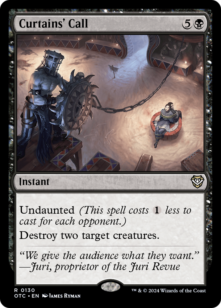 Curtains' Call [Outlaws of Thunder Junction Commander] Magic: The Gathering