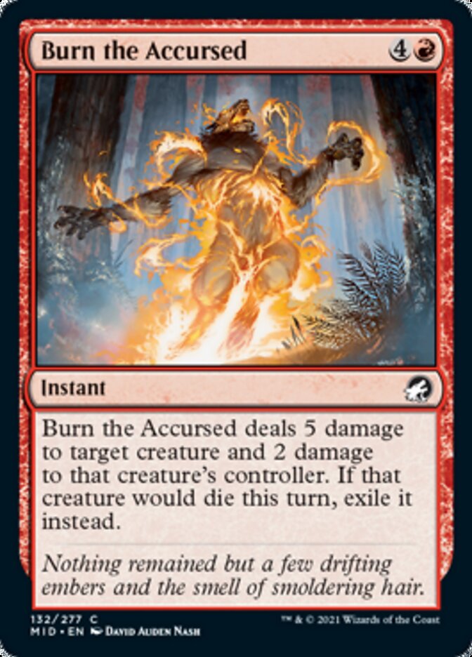 Burn the Accursed [Innistrad: Midnight Hunt] Magic: The Gathering
