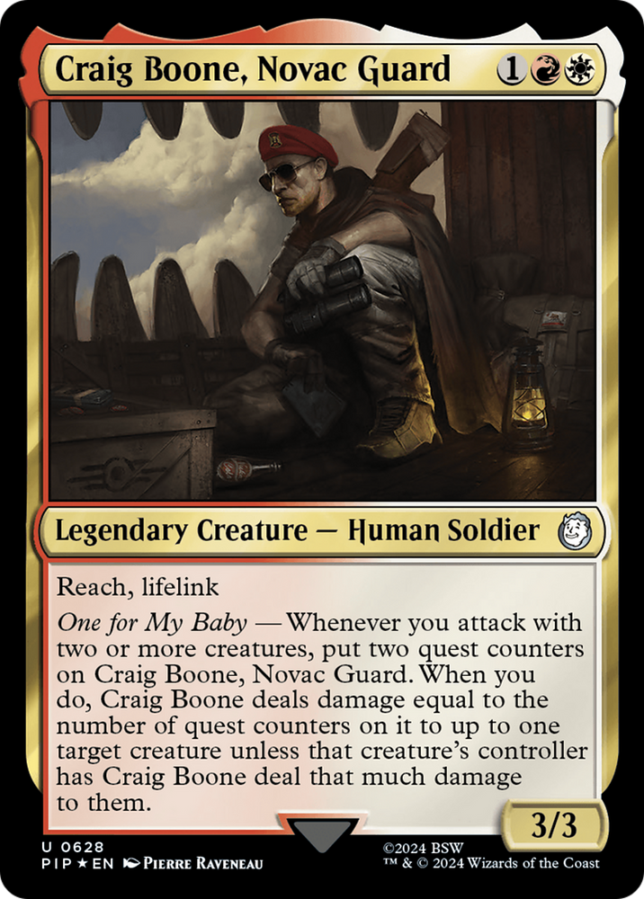 Craig Boone, Novac Guard (Surge Foil) [Fallout] Magic: The Gathering