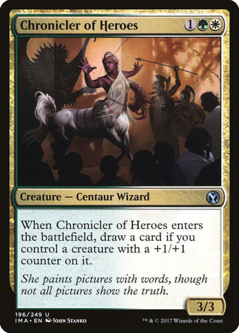 Chronicler of Heroes [Iconic Masters] Magic: The Gathering