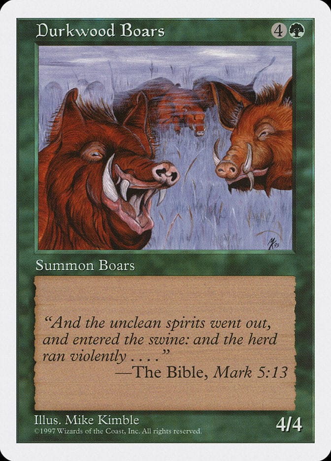 Durkwood Boars [Fifth Edition] Magic: The Gathering