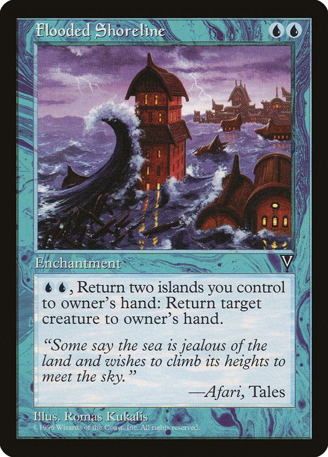 Flooded Shoreline [Visions] Magic: The Gathering