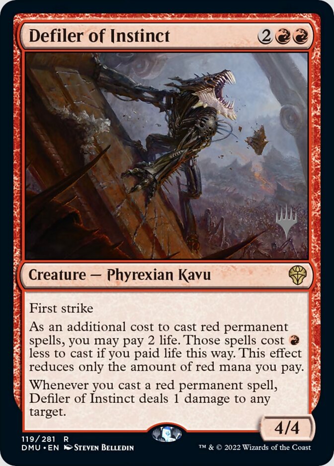 Defiler of Instinct (Promo Pack) [Dominaria United Promos] Magic: The Gathering