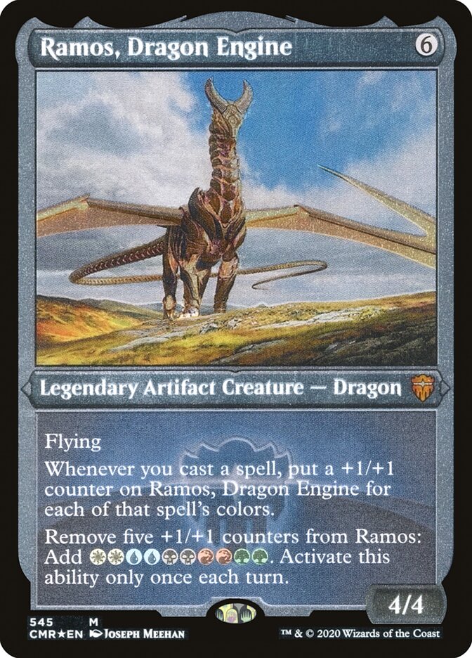 Ramos, Dragon Engine (Etched) [Commander Legends] Magic: The Gathering