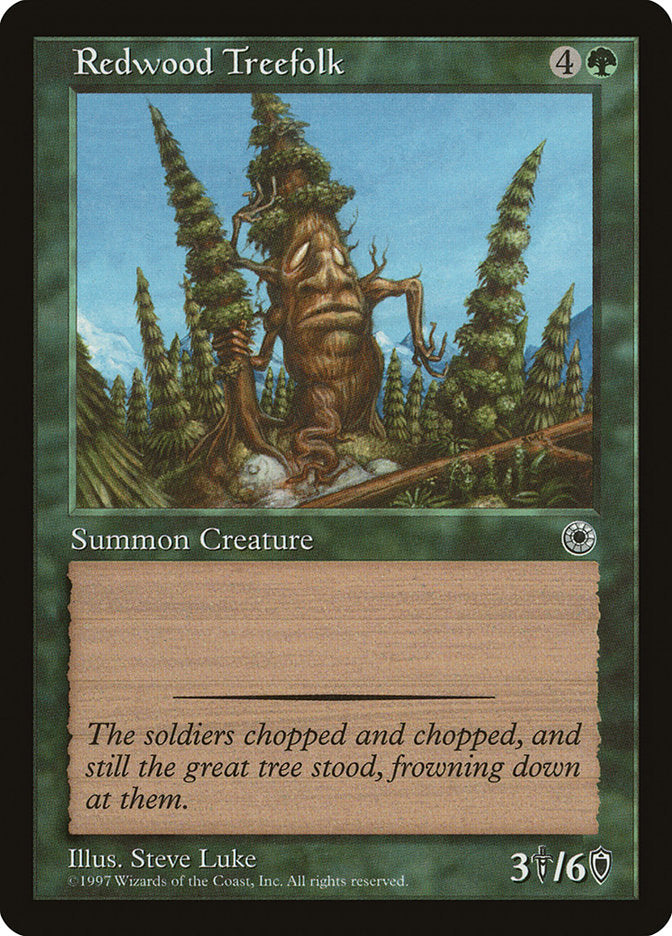 Redwood Treefolk [Portal] Magic: The Gathering