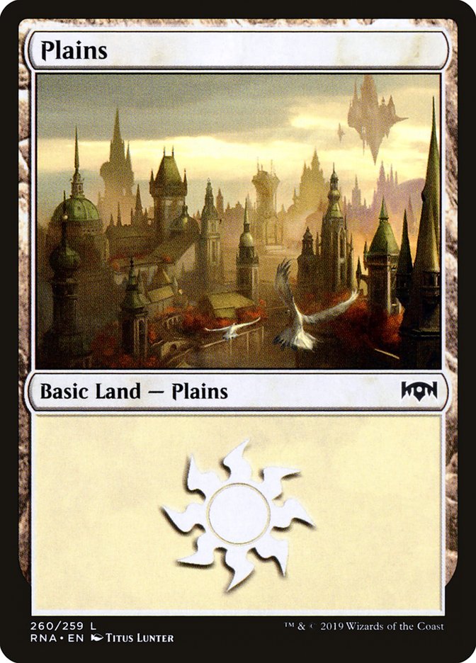 Plains (260) [Ravnica Allegiance] Magic: The Gathering