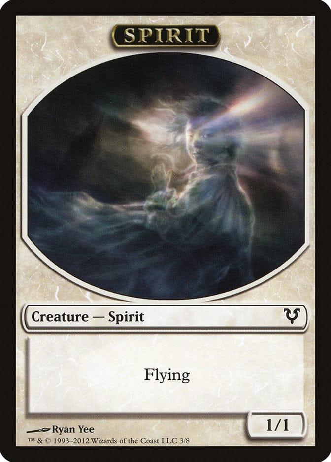 Spirit Token (3/8) [Avacyn Restored Tokens] Magic: The Gathering