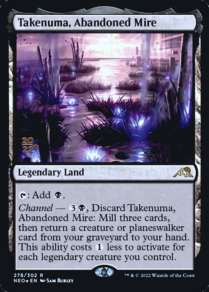 Takenuma, Abandoned Mire [Kamigawa: Neon Dynasty Prerelease Promos] Magic: The Gathering