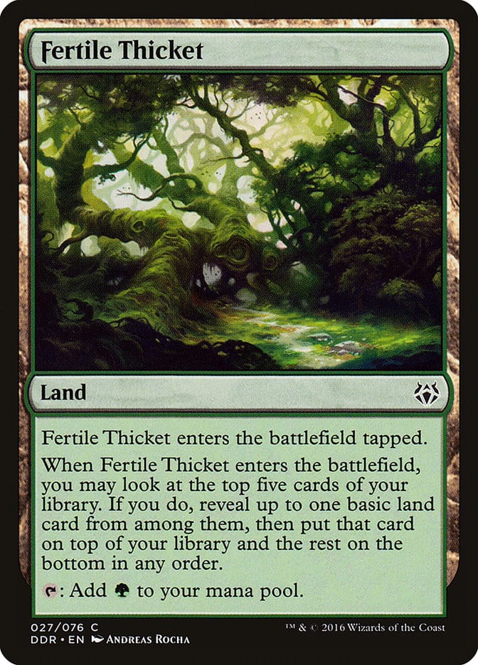 Fertile Thicket [Duel Decks: Nissa vs. Ob Nixilis] Magic: The Gathering