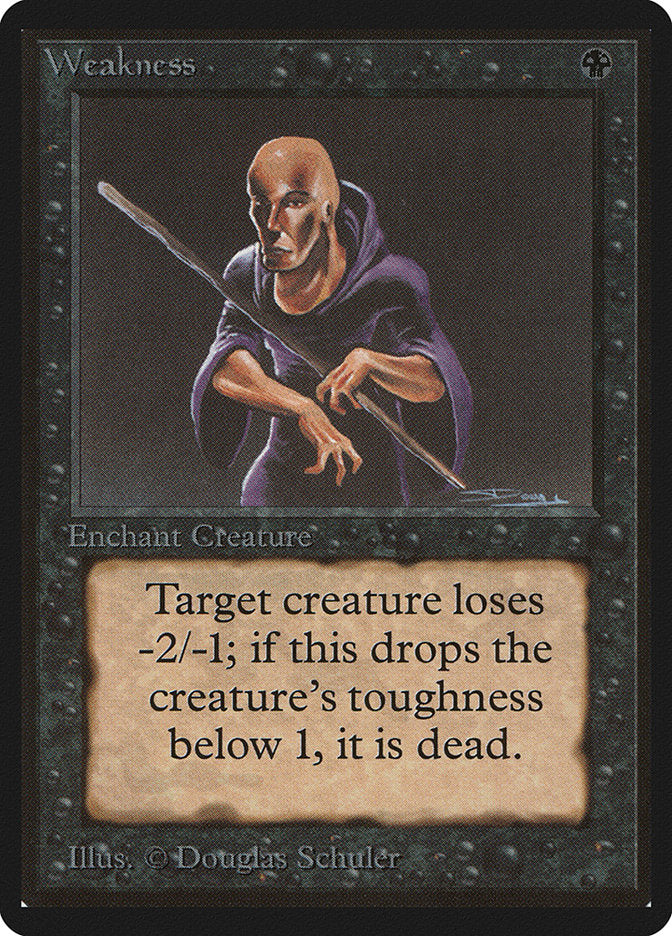 Weakness [Beta Edition] Magic: The Gathering