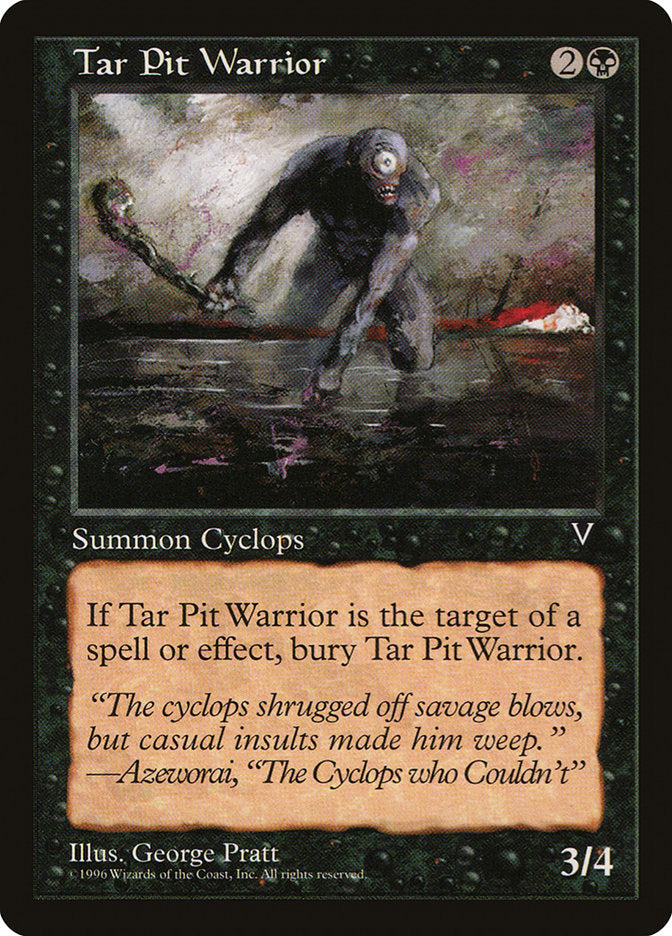Tar Pit Warrior [Visions] Magic: The Gathering