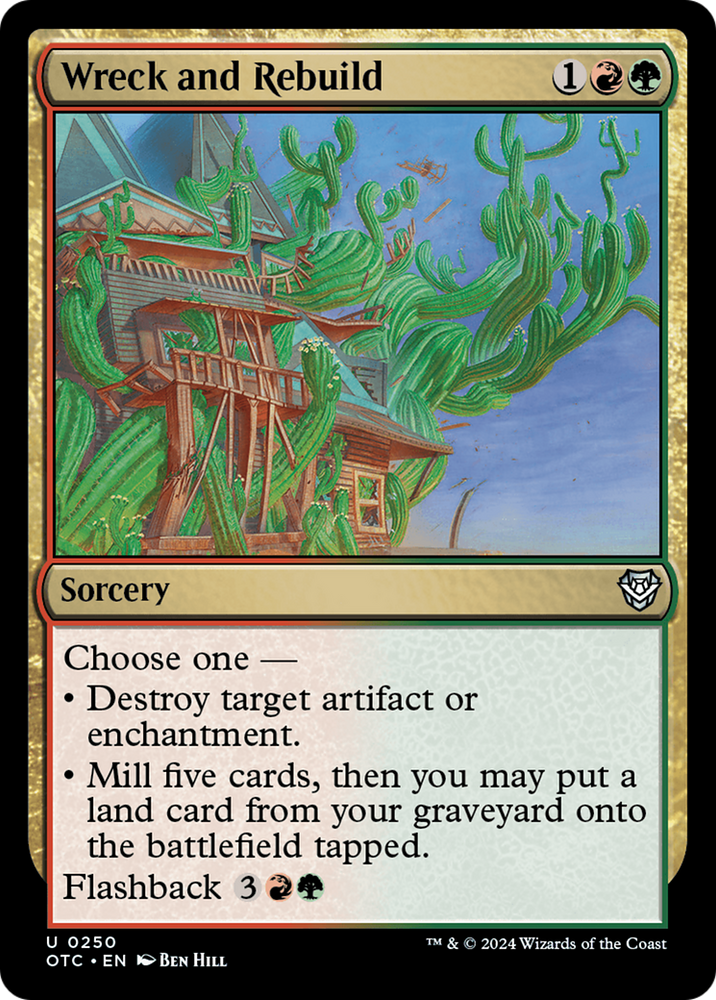 Wreck and Rebuild [Outlaws of Thunder Junction Commander] Magic: The Gathering