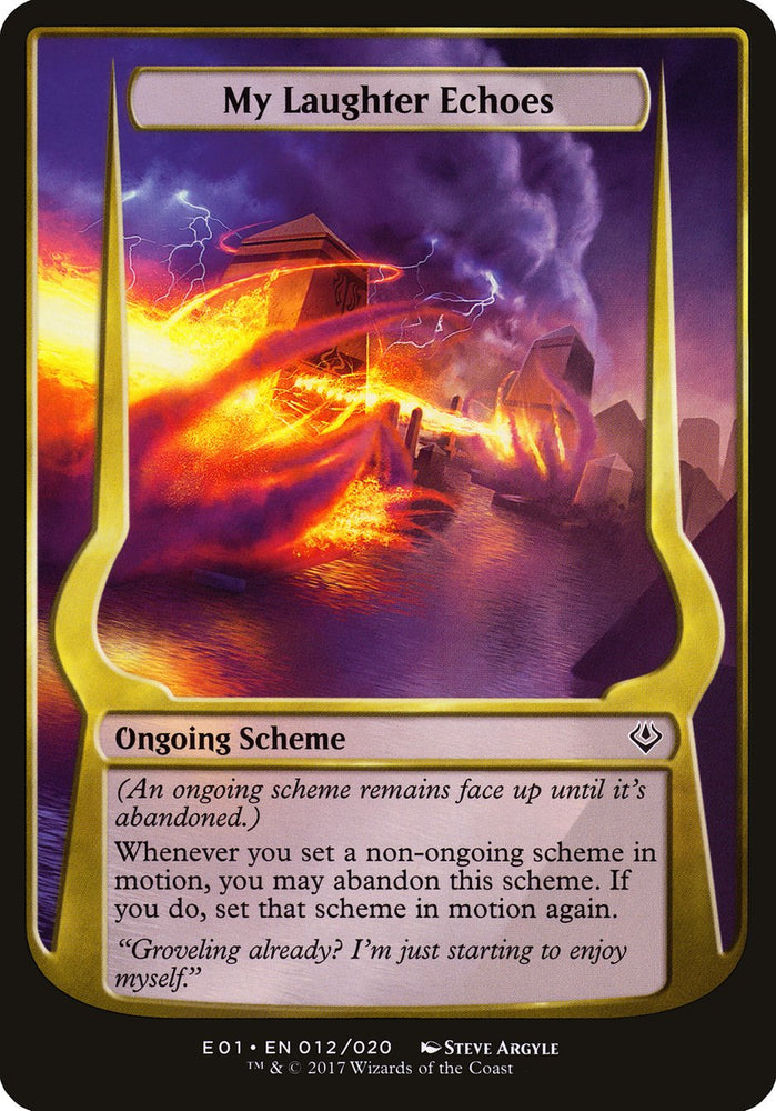 My Laughter Echoes (Schemes) [Archenemy: Nicol Bolas Schemes] Magic: The Gathering