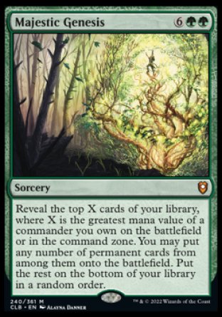 Majestic Genesis [Commander Legends: Battle for Baldur's Gate] Magic: The Gathering