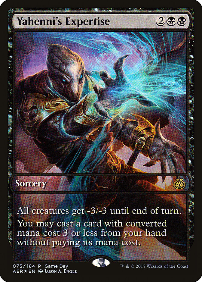 Yahenni's Expertise (Game Day) [Aether Revolt Promos] Magic: The Gathering