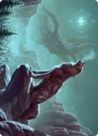 Sarulf's Packmate Art Card [Kaldheim Art Series] Magic: The Gathering
