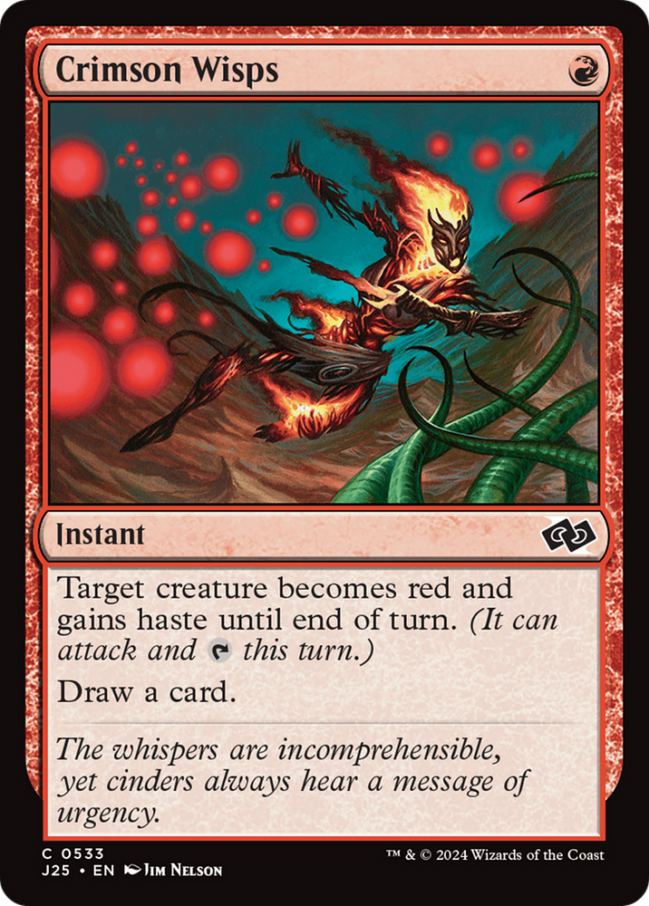 Crimson Wisps [Foundations Jumpstart] Magic: The Gathering
