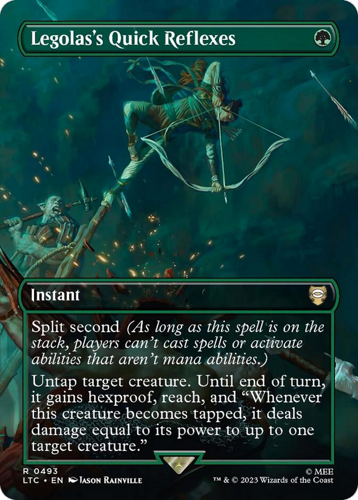 Legolas's Quick Reflexes (Borderless) [The Lord of the Rings: Tales of Middle-Earth Commander] Magic: The Gathering