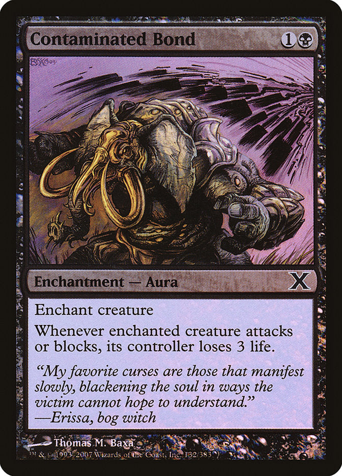 Contaminated Bond (Premium Foil) [Tenth Edition] Magic: The Gathering