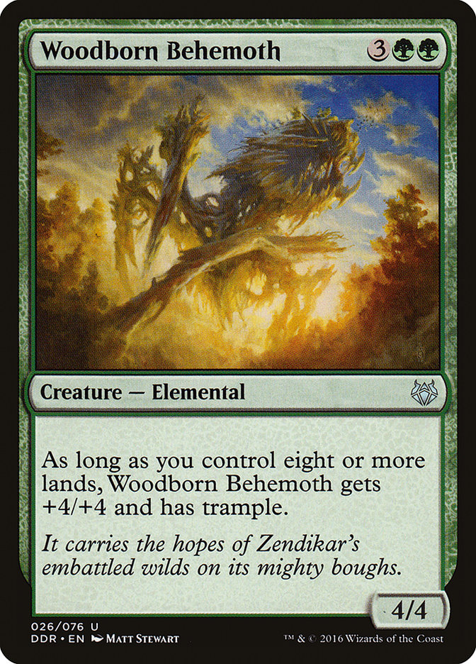 Woodborn Behemoth [Duel Decks: Nissa vs. Ob Nixilis] Magic: The Gathering