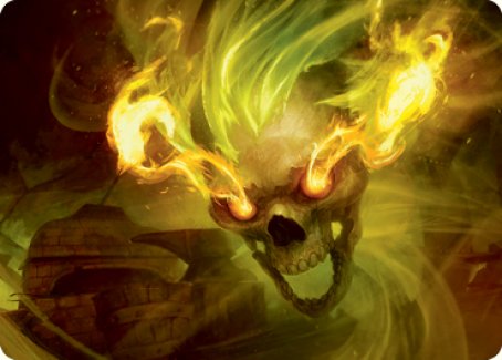 Flameskull Art Card [Dungeons & Dragons: Adventures in the Forgotten Realms Art Series] Magic: The Gathering