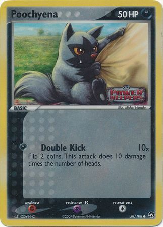 Poochyena (58/108) (Stamped) [EX: Power Keepers] Pokémon