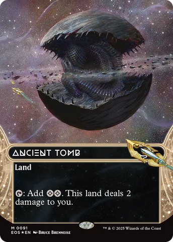 Ancient Tomb (0091) (Borderless) (Galaxy Foil) [Edge of Eternities: Stellar Sights] Magic: The Gathering