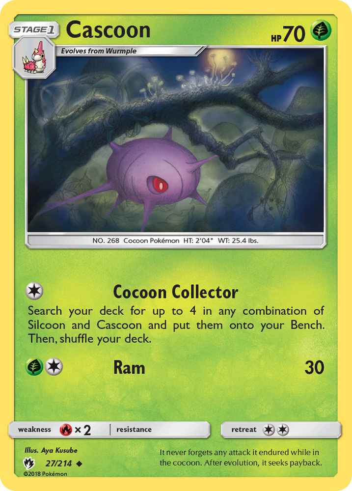 Cascoon (27/214) [Sun & Moon: Lost Thunder] Pokémon