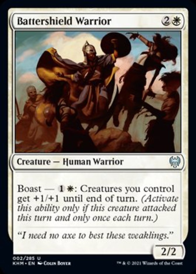Battershield Warrior [Kaldheim] Magic: The Gathering