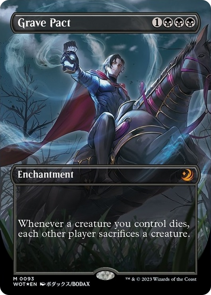 Grave Pact (Anime Borderless) (Confetti Foil) [Wilds of Eldraine: Enchanting Tales] Magic: The Gathering