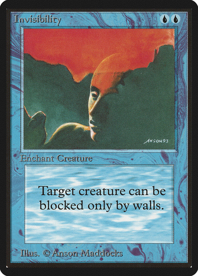 Invisibility [Beta Edition] Magic: The Gathering