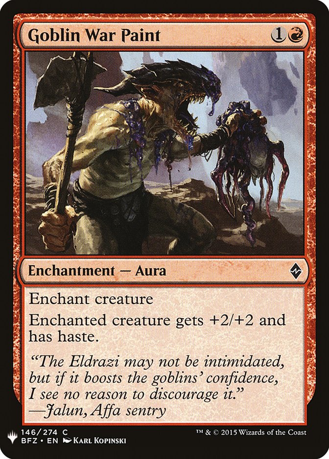 Goblin War Paint [Mystery Booster] Magic: The Gathering