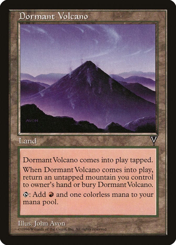 Dormant Volcano [Visions] Magic: The Gathering