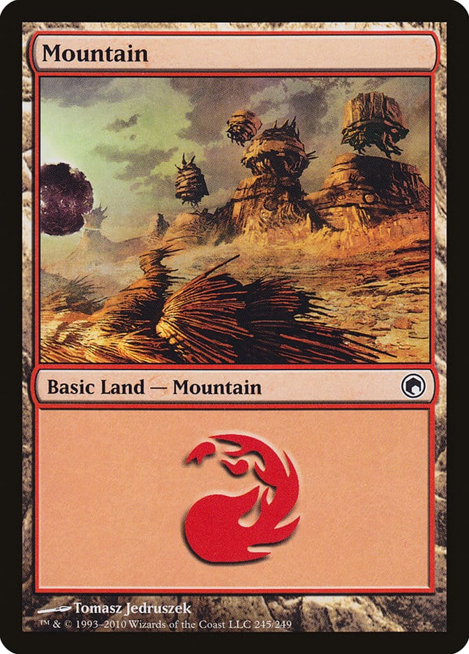 Mountain (245) [Scars of Mirrodin] Magic: The Gathering