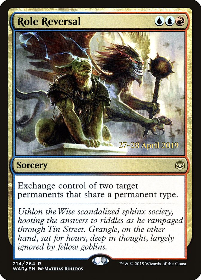 Role Reversal [War of the Spark Prerelease Promos] Magic: The Gathering