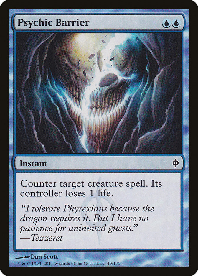 Psychic Barrier [New Phyrexia] Magic: The Gathering