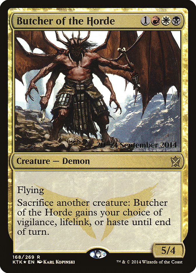 Butcher of the Horde [Khans of Tarkir Prerelease Promos] Magic: The Gathering