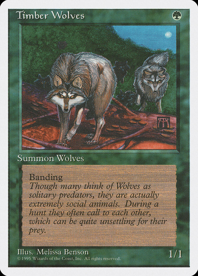 Timber Wolves [Fourth Edition] Magic: The Gathering