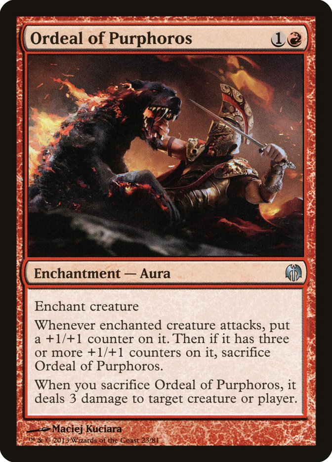 Ordeal of Purphoros [Duel Decks: Heroes vs. Monsters] Magic: The Gathering