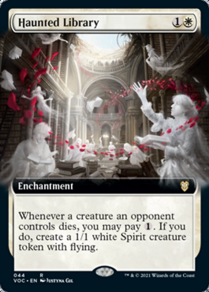 Haunted Library (Extended Art) [Innistrad: Crimson Vow Commander] Magic: The Gathering