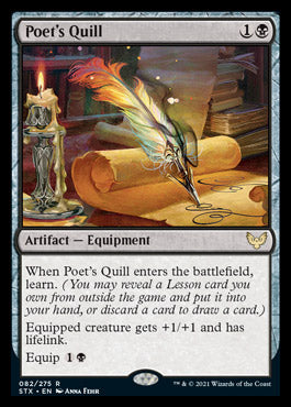 Poet's Quill [Strixhaven: School of Mages] Magic: The Gathering