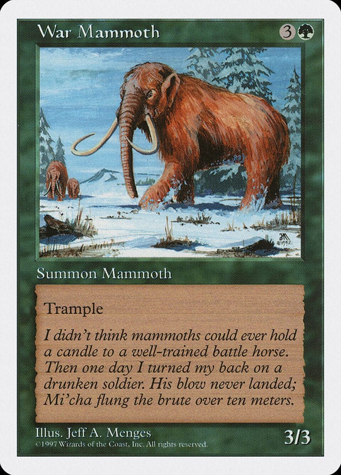 War Mammoth [Fifth Edition] Magic: The Gathering