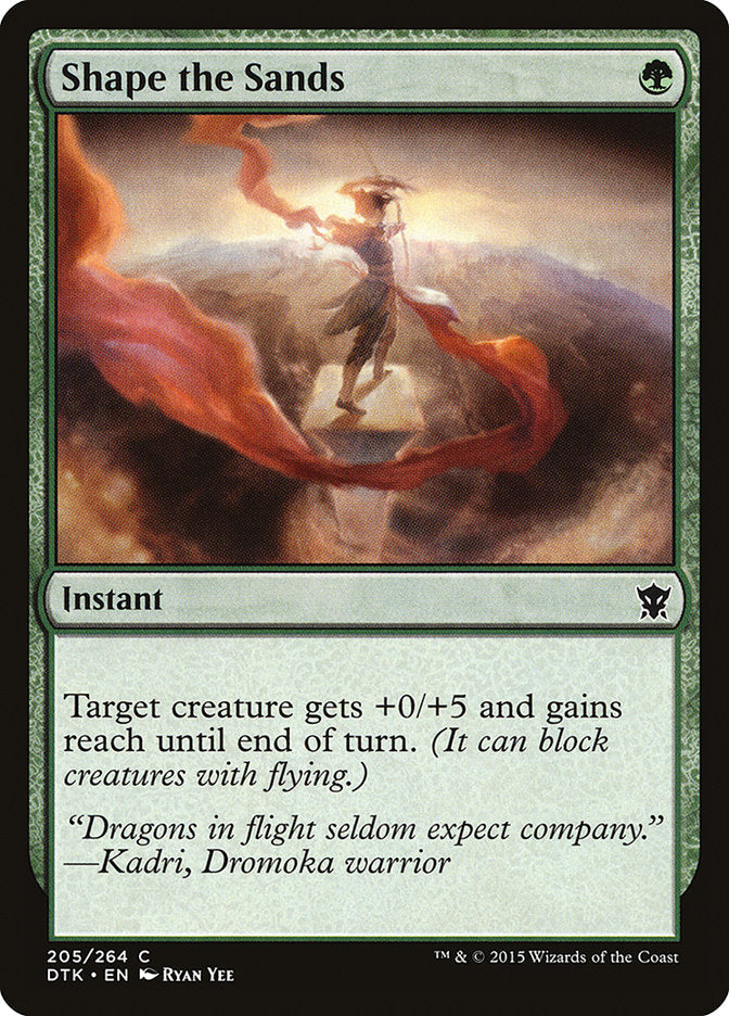 Shape the Sands [Dragons of Tarkir] Magic: The Gathering