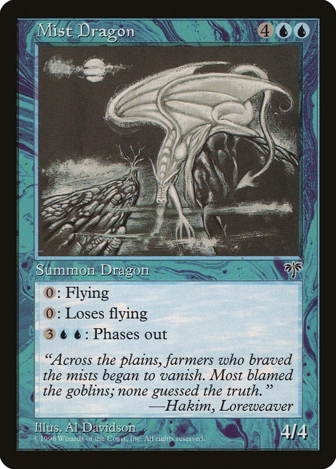 Mist Dragon [Mirage] Magic: The Gathering