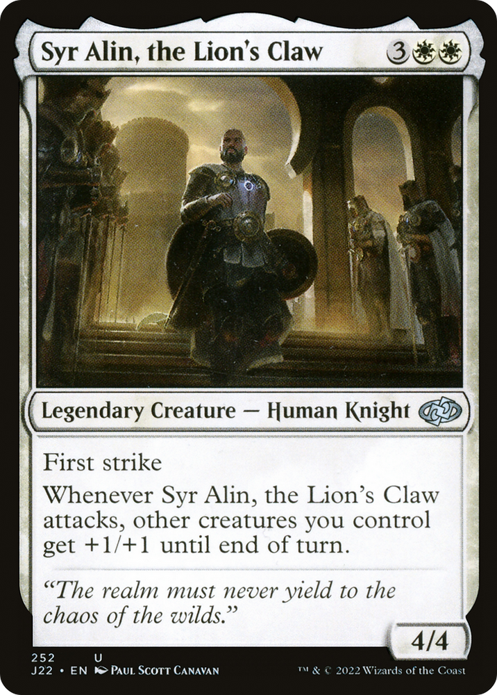 Syr Alin, the Lion's Claw [Jumpstart 2022] Magic: The Gathering