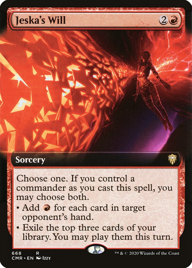 Jeska's Will (Extended Art) [Commander Legends] Magic: The Gathering