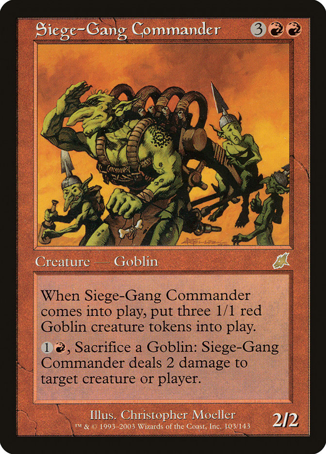 Siege-Gang Commander [Scourge] Magic: The Gathering