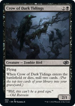 Crow of Dark Tidings [Jumpstart 2022] Magic: The Gathering