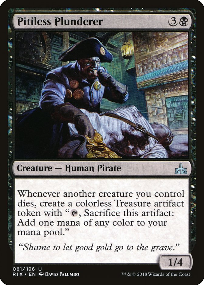 Pitiless Plunderer [Rivals of Ixalan] Magic: The Gathering