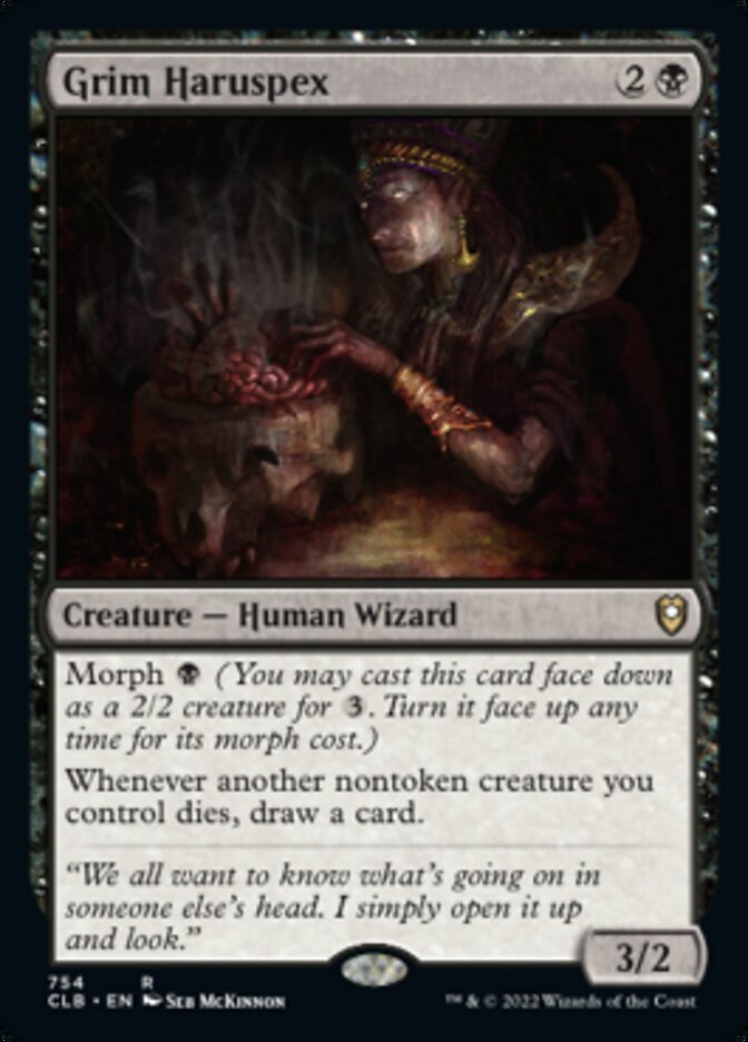 Grim Haruspex [Commander Legends: Battle for Baldur's Gate] Magic: The Gathering